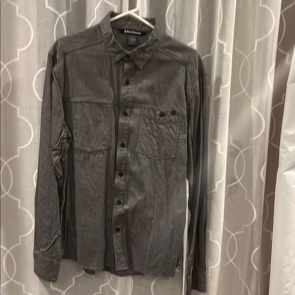 Gray Button-Up Shirt